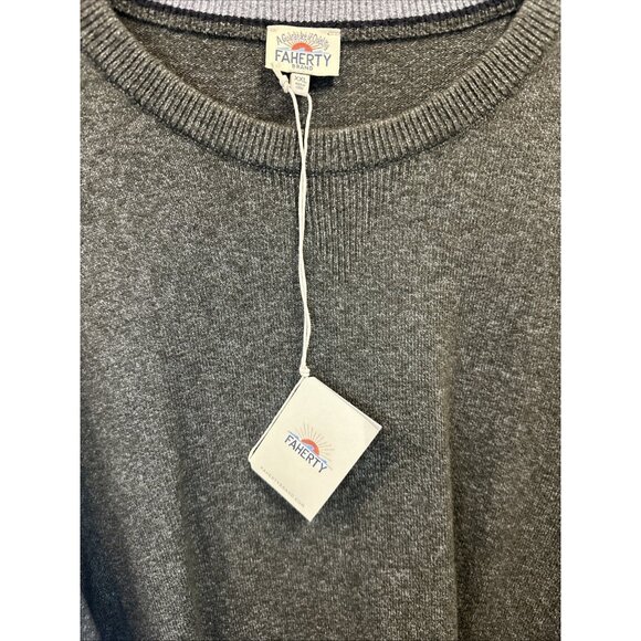 Faherty Men’s XXL Sweater Olive Heather Jackson Crew Pullover Knit Long Sleeve - Picture 6 of 8